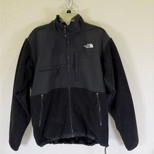 The North Face Denali Fleece Jacket Mens Large Black Polartec Recycled Pockets